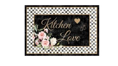 Tappeto cucina KITCHEN LOVE, ANTIBATERICO, ANTISCIVOLO